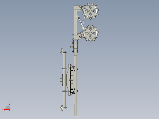 棚架葡萄藤自动切割装置后视缩略图