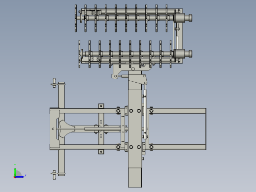 棚架葡萄藤自动切割装置左视缩略图