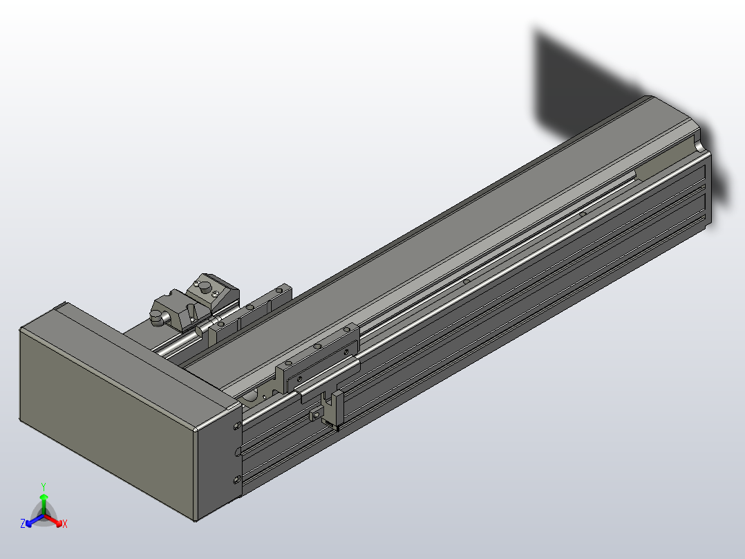 日规模组半封闭丝杆TPA-HNR-65S-1610C-L250-ML-C-P10-N3正等轴测图