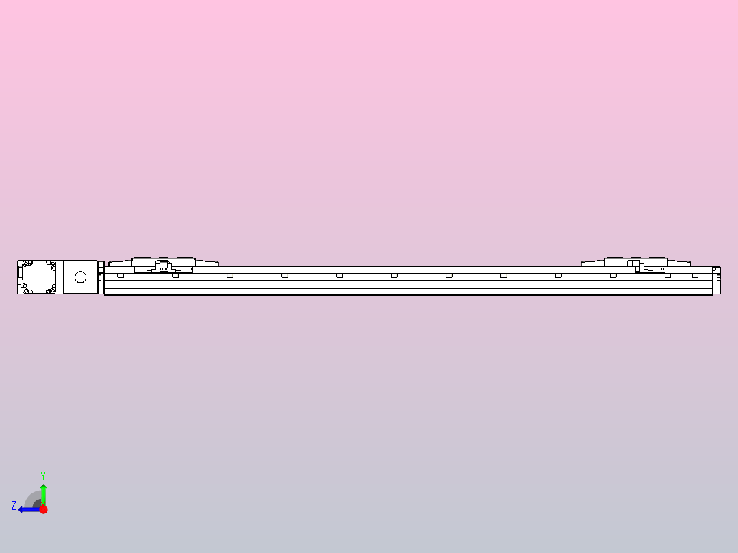 皮带直线轴双滑块型TPA-GCBS-120-P70-L325-QL-M20-N3右视图