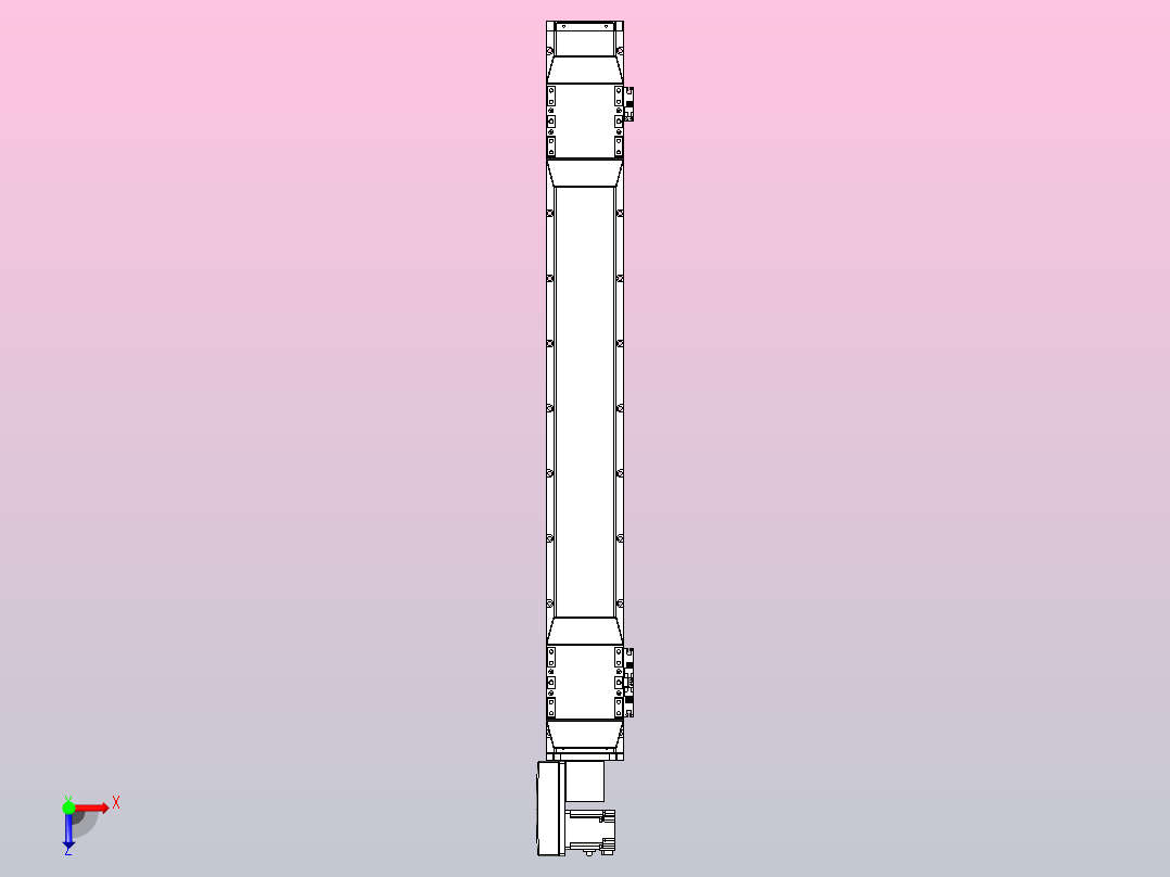 皮带直线轴双滑块型TPA-GCBS-120-P70-L325-QL-M20-N3俯视图