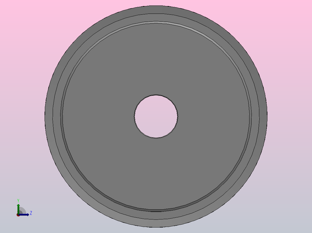 小凸缘型梯形齿同步带轮AT10型_SAT10DC-40-20-dc26-A左视图