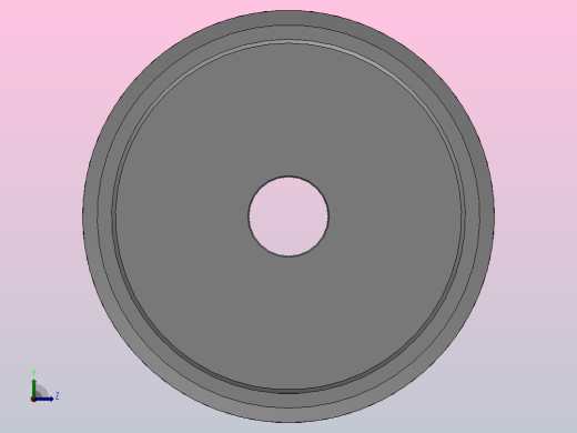 小凸缘型梯形齿同步带轮AT10型_SAT10DC-40-20-dc26-A左视缩略图