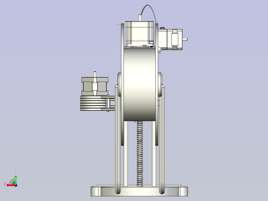 Scara机器人3D打印机后视图