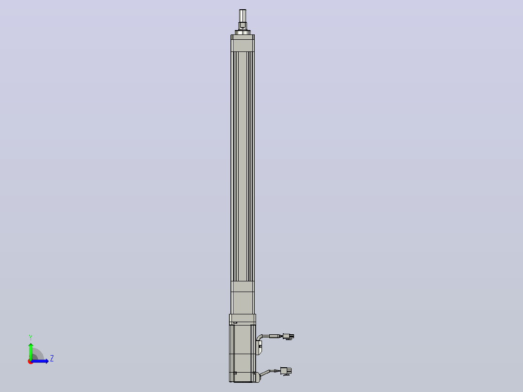 轻载电动缸TPA-ESR40-1210C-L400-M-FA-W-P40-C3左视图