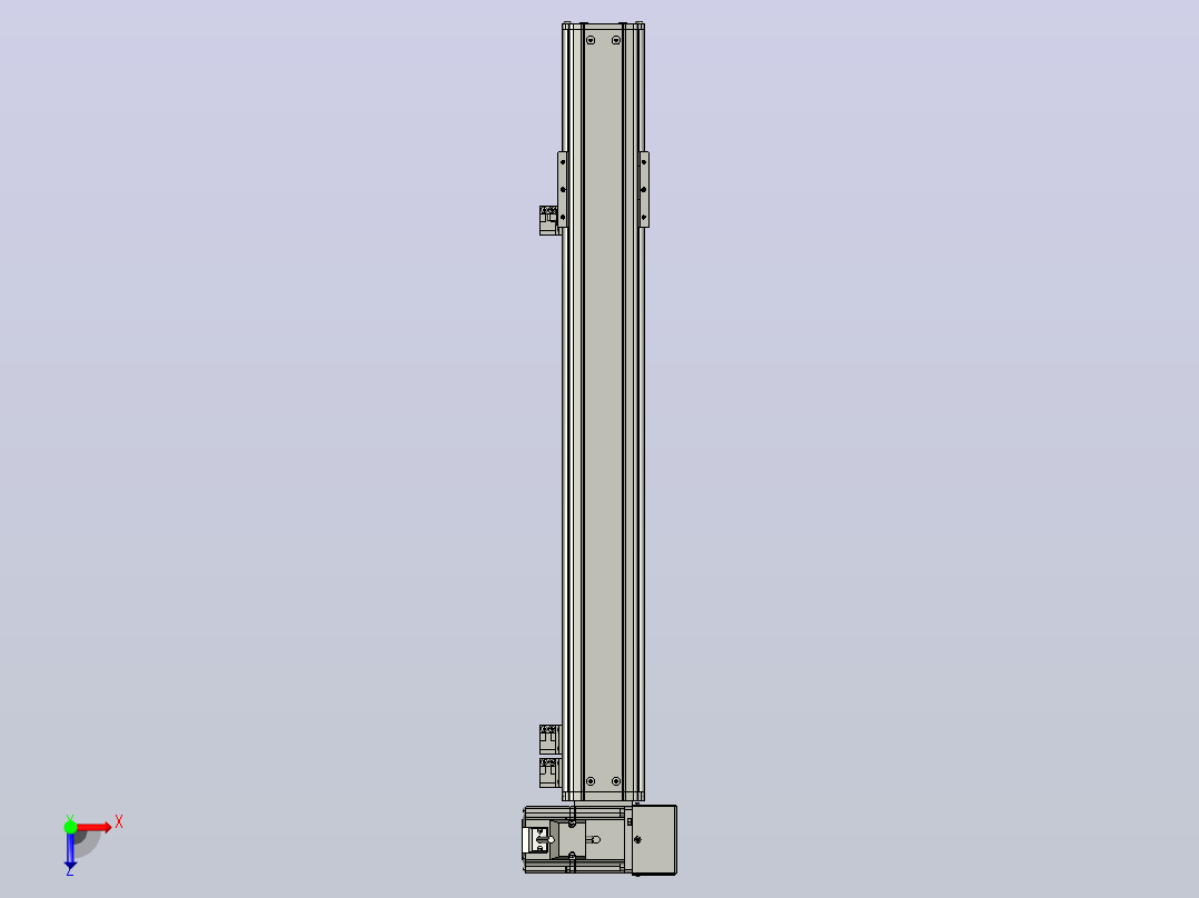 MT75BT半封闭皮带滑台[MT75BT.L80.500.RU.P40.C3]俯视图