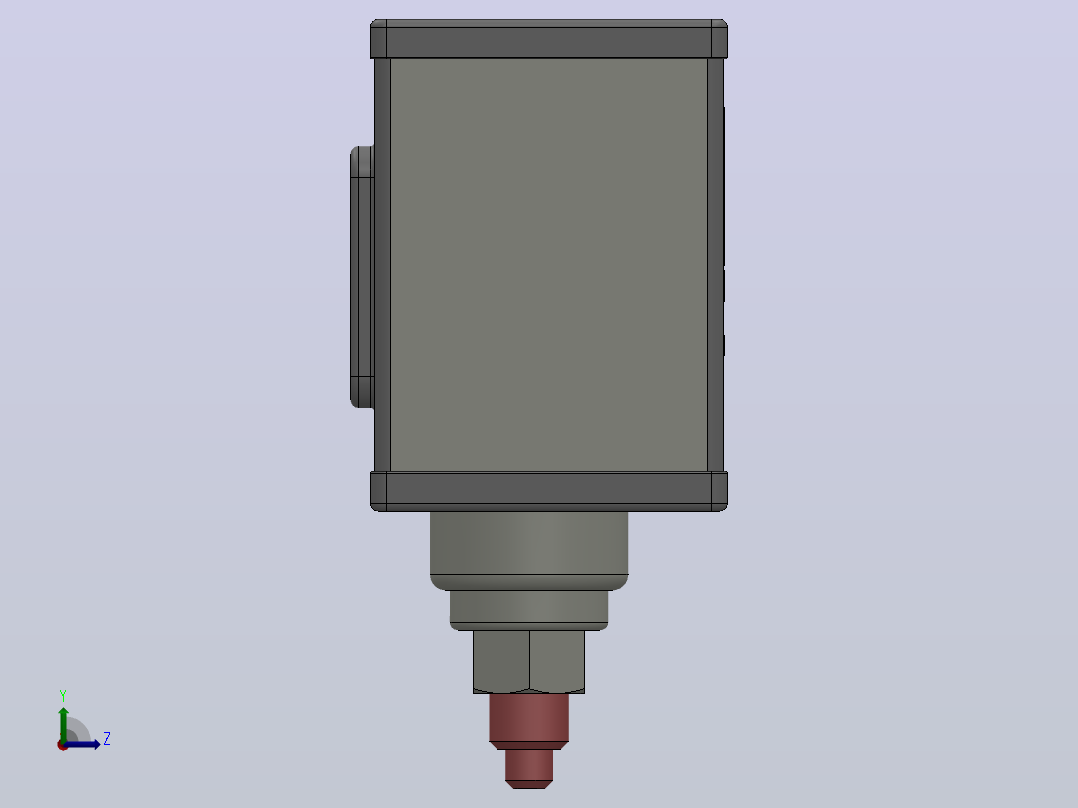 TLP16型（制冷）压力控制器[TLP16型压力控制器]左视图