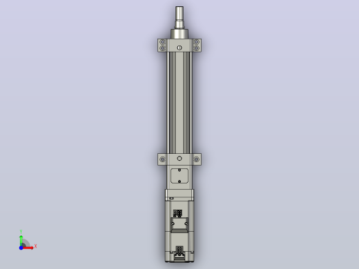 轻载电动缸TPA-ESR40-1210C-L100-M-LB-W-P40-C3前视缩略图