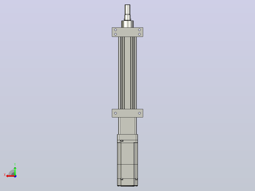 轻载电动缸TPA-ESR40-1210C-L100-M-LB-W-P40-C3后视图