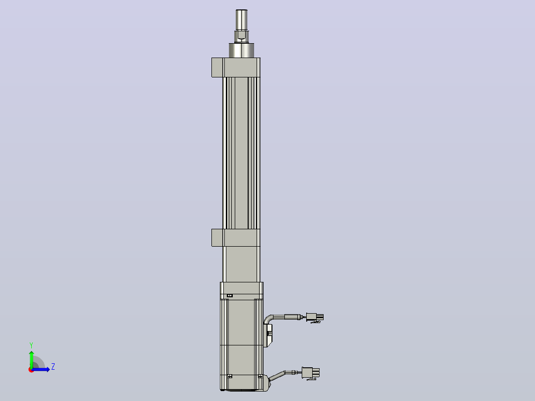 轻载电动缸TPA-ESR40-1210C-L100-M-LB-W-P40-C3左视图