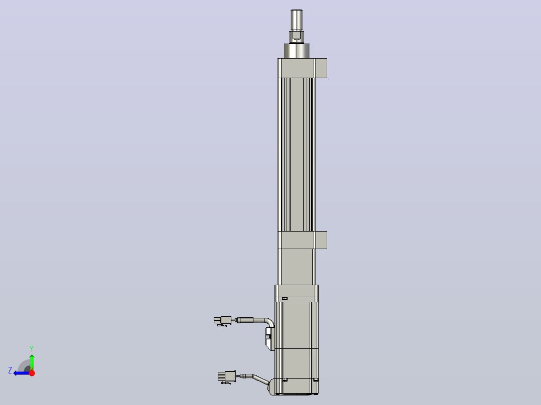 轻载电动缸TPA-ESR40-1210C-L100-M-LB-W-P40-C3右视图