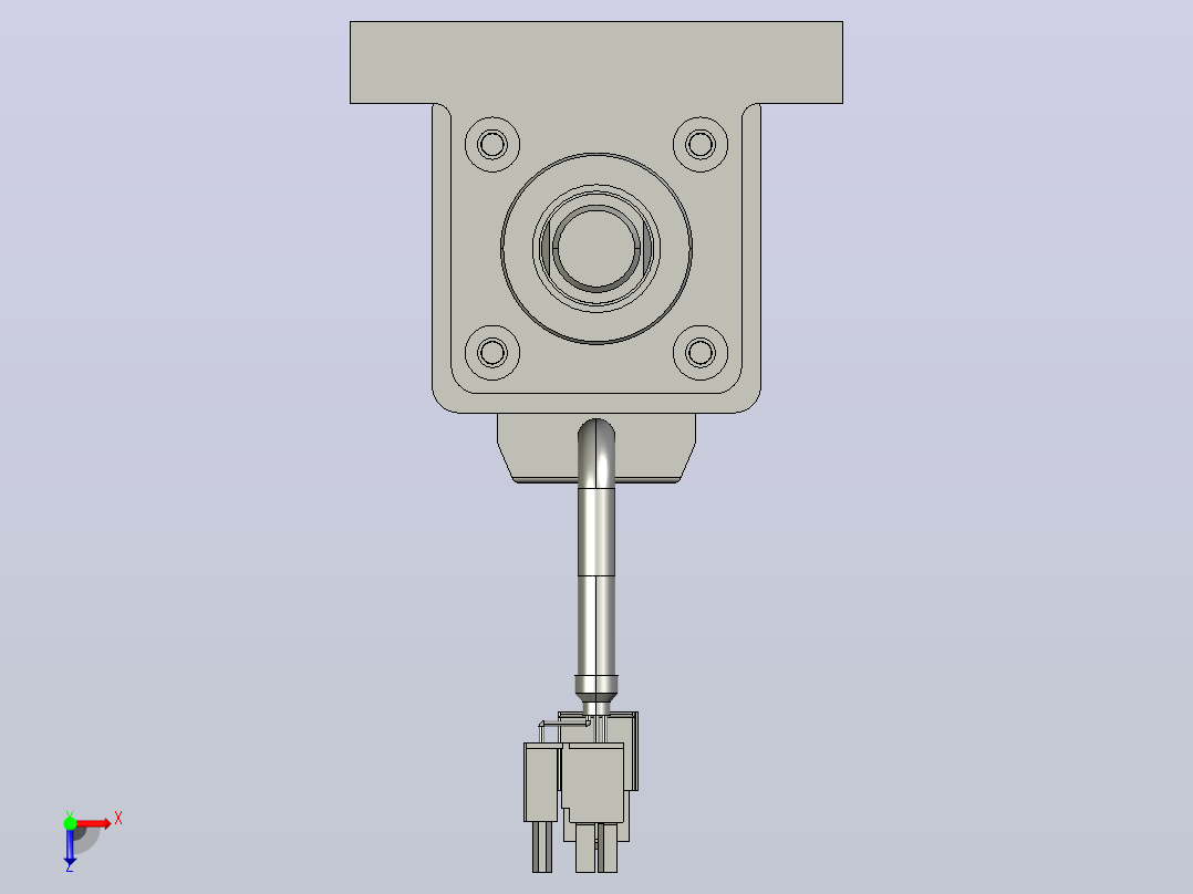 轻载电动缸TPA-ESR40-1210C-L100-M-LB-W-P40-C3俯视图