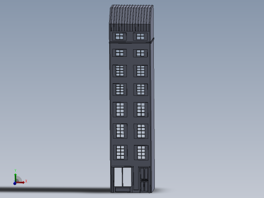 HO比例建筑模型