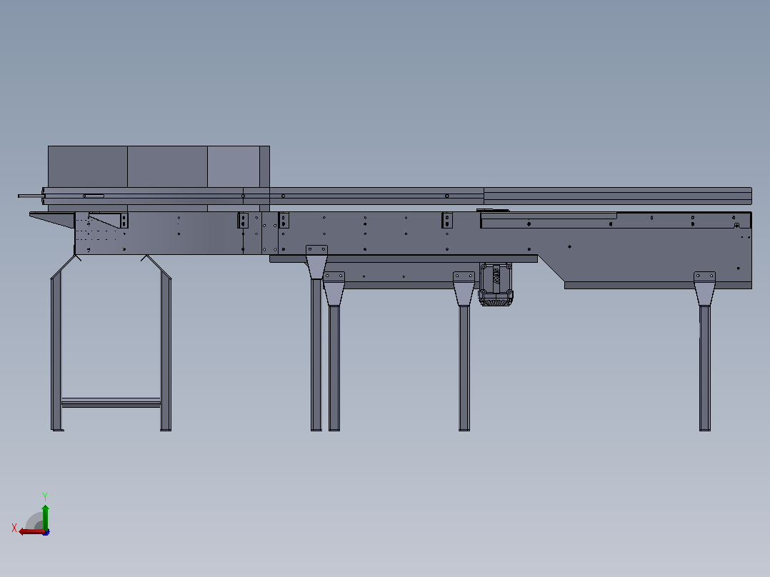 SPM U型传动带3D数模图纸 Solidworks设计后视图