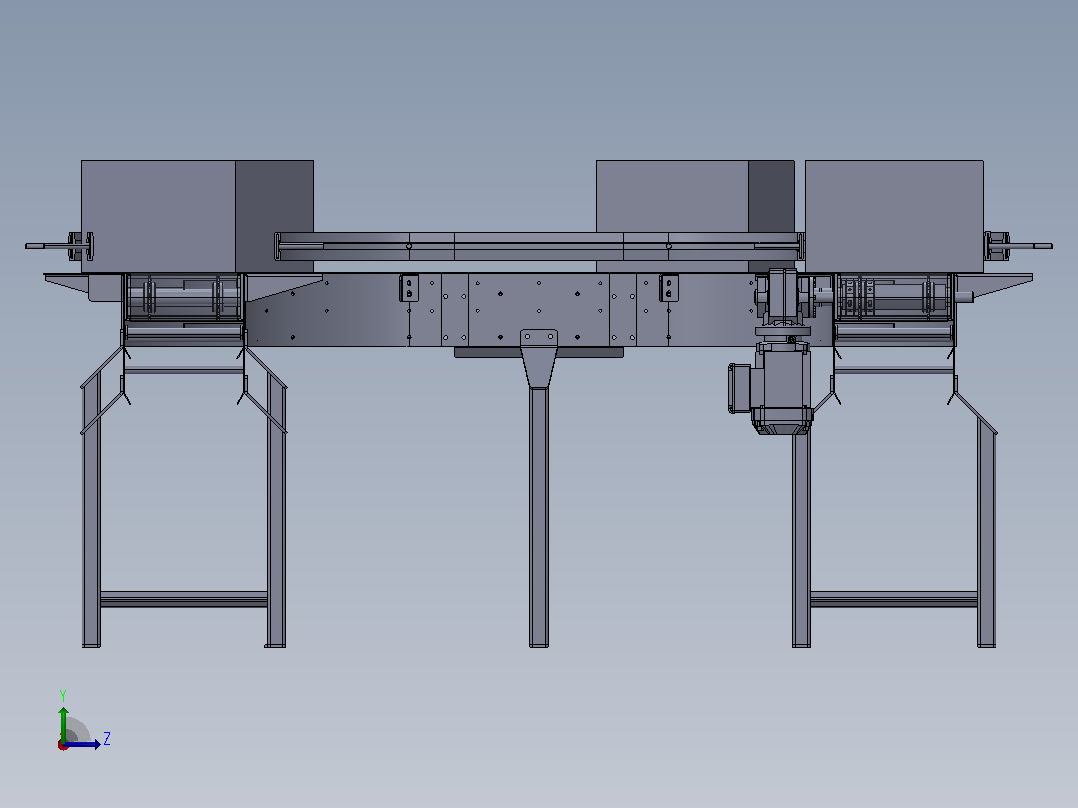 SPM U型传动带3D数模图纸 Solidworks设计左视图