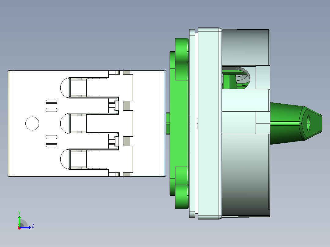NF2-40负荷开关三维模型202202左视图