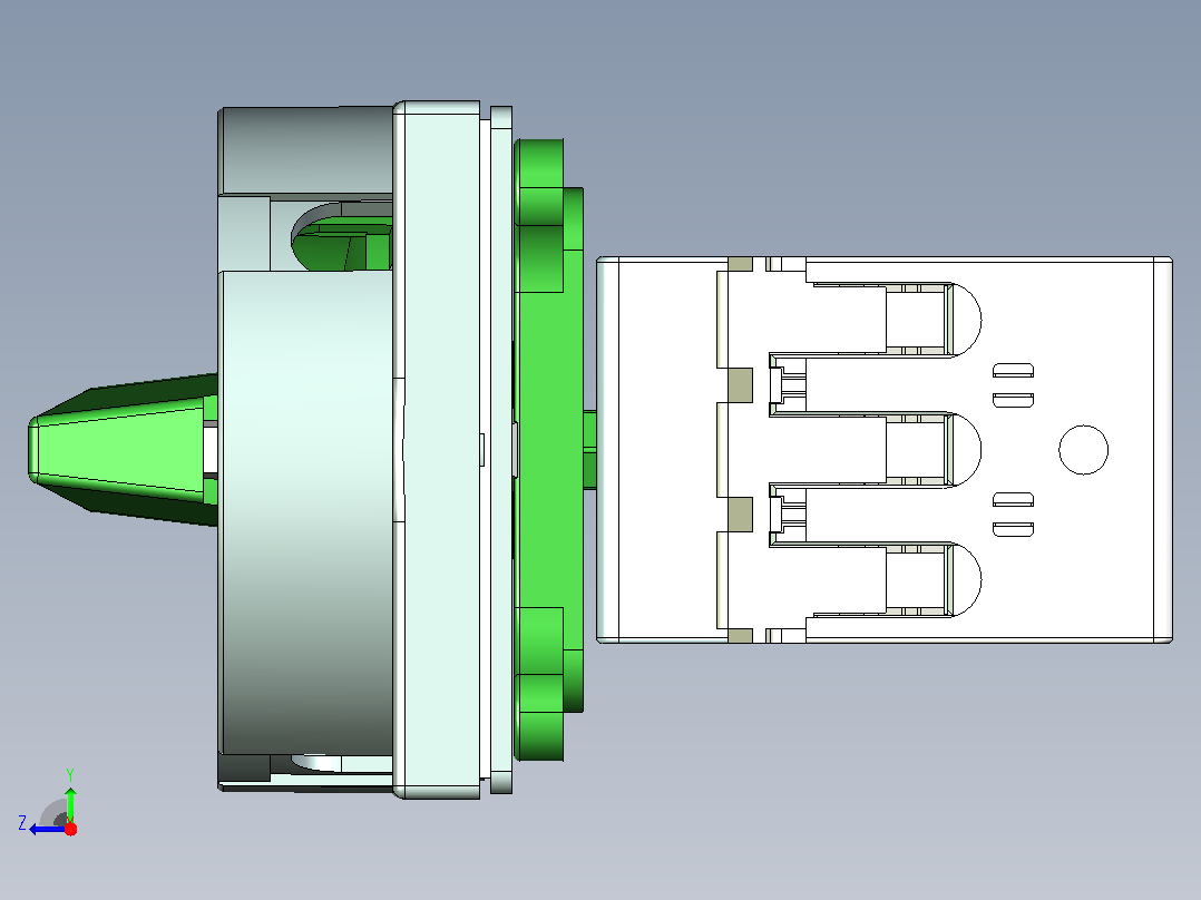 NF2-40负荷开关三维模型202202右视图