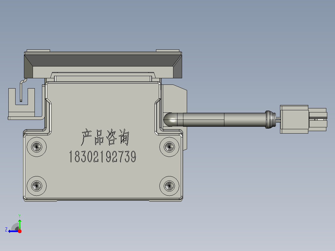 GTH 内嵌式模组 FTH80-PD-P40  TOYO 电缸滑台[FTH80-150-PD-P40]右视图