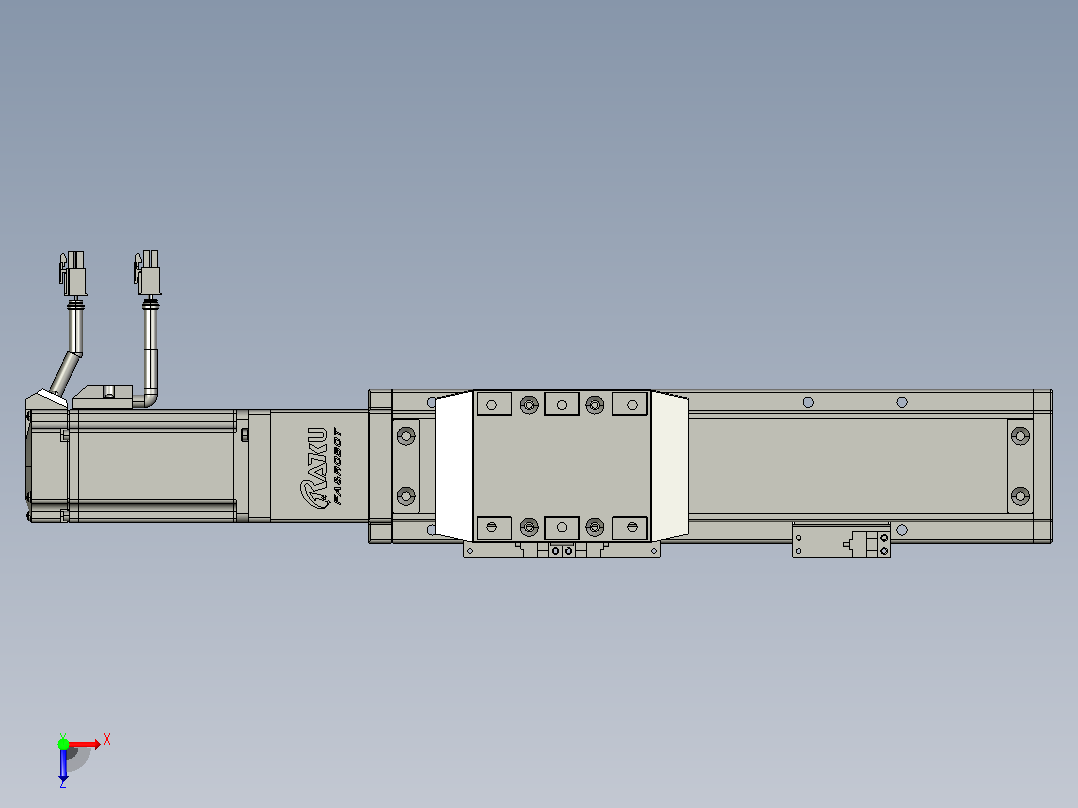 GTH 内嵌式模组 FTH80-PD-P40  TOYO 电缸滑台[FTH80-150-PD-P40]俯视图
