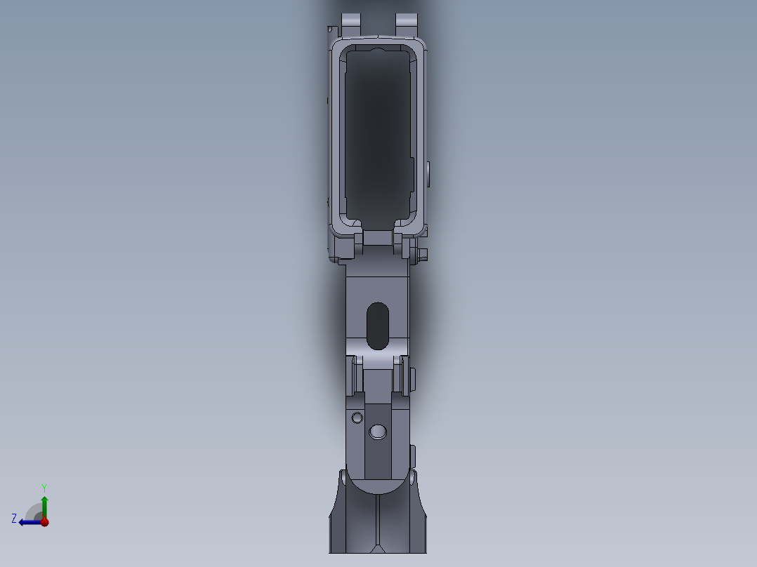 ar15自动步枪机匣3D模型右视图