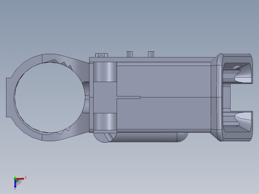 ar15自动步枪机匣3D模型俯视缩略图