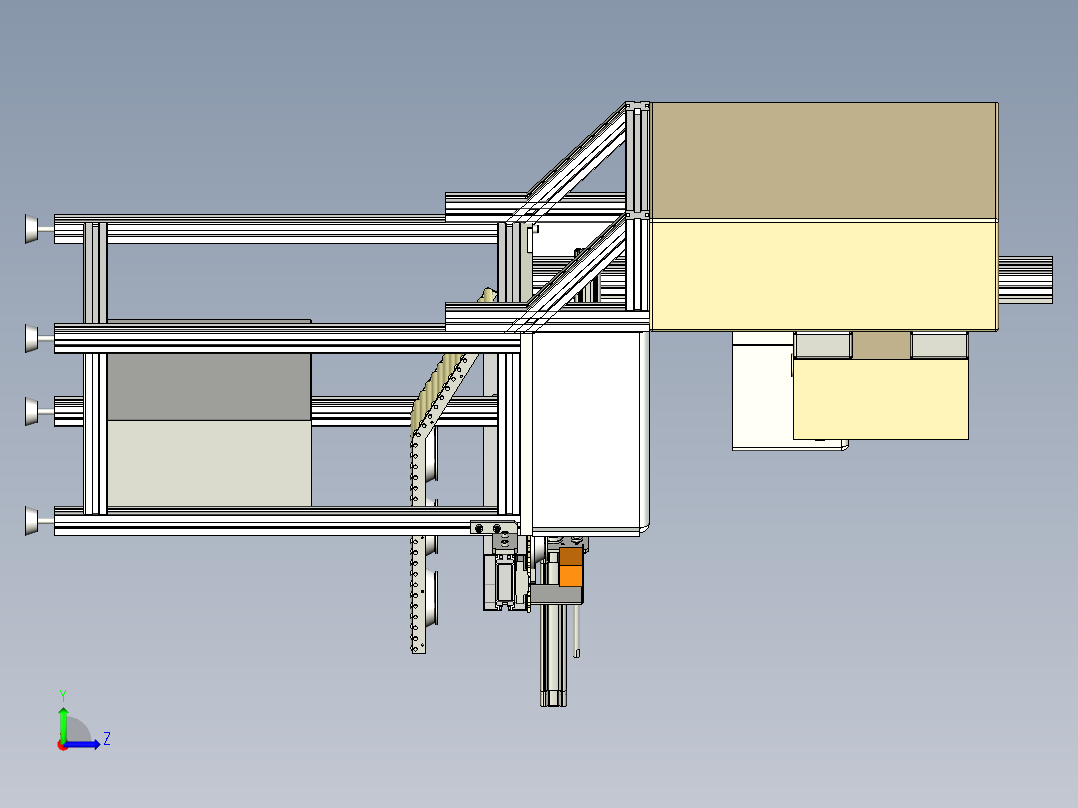 检测设备左视图