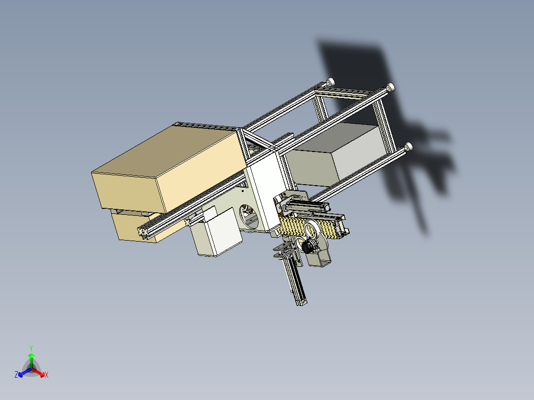 检测设备正等轴测图