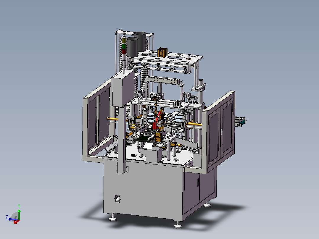 轴承自动合套机3D图纸