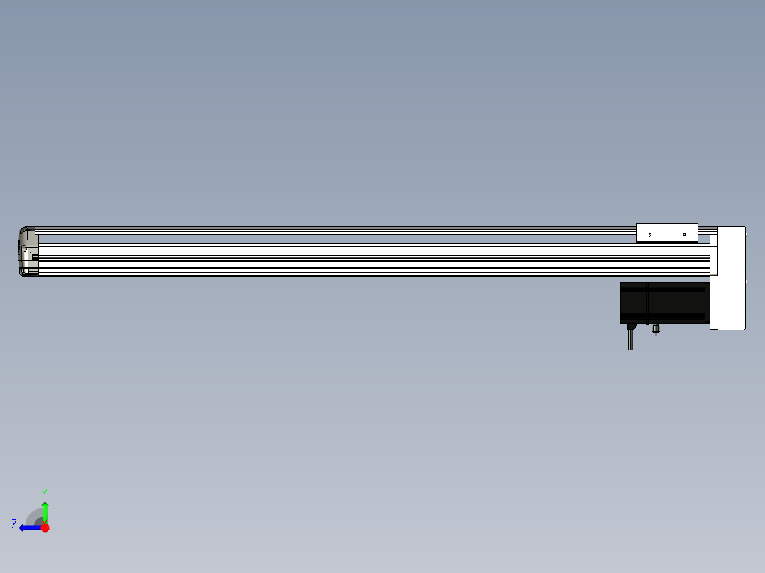 Toyo东佑达直线模组-ETH13-850-BM-200W+煞車右视图