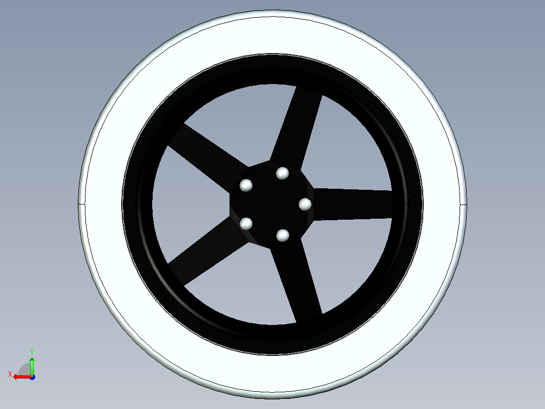 奔驰轮胎 轮毂后视图