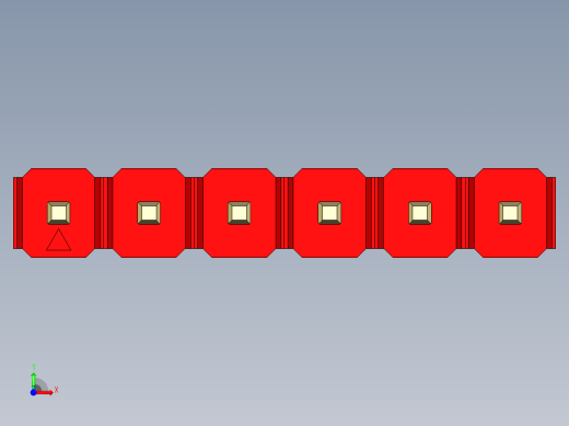 彩色公头100mil（2.54mm）系列-DS1021_red_1x06p_100mil_Type1_rev1.0前视缩略图