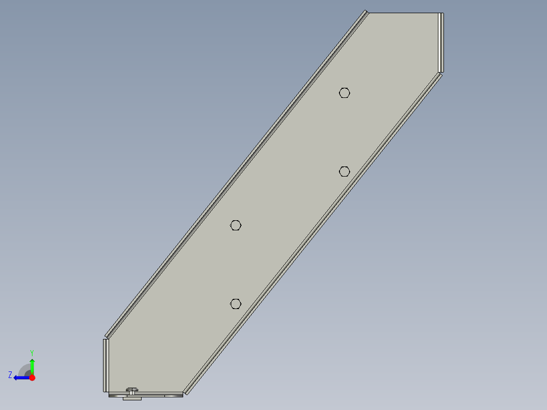 楼梯梯子(1)右视图
