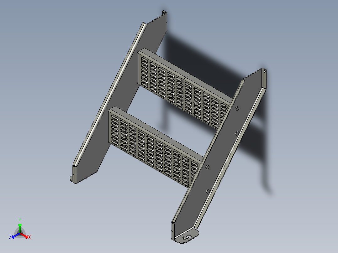 楼梯梯子(1)正等轴测图