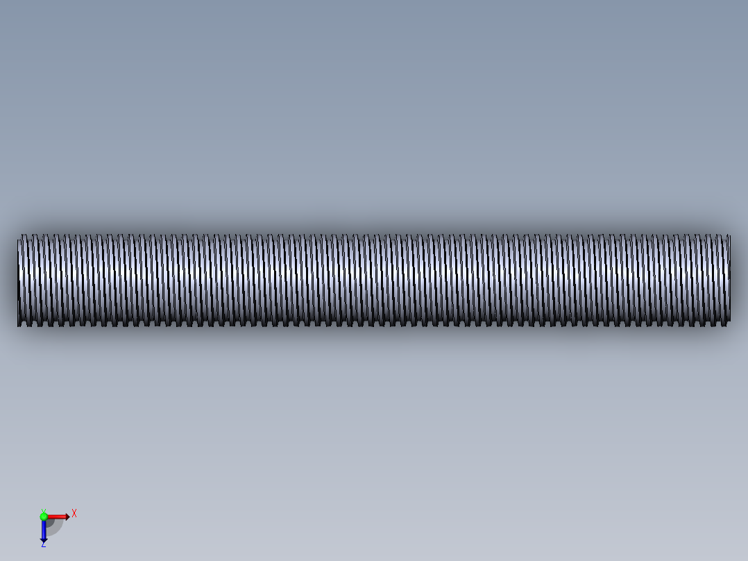 公制 （ISO） 梯形螺钉-TR26x3x200.SLDPRT俯视图