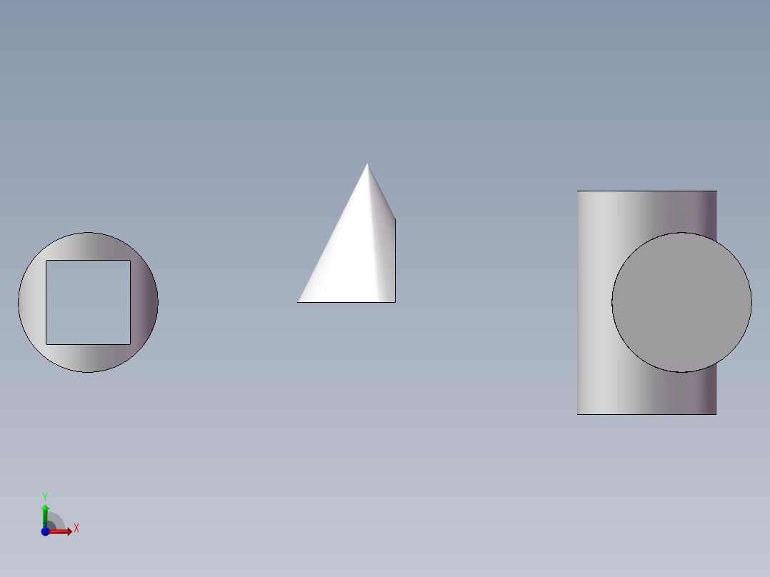 SW格式3D图(模型练习题)-054前视图