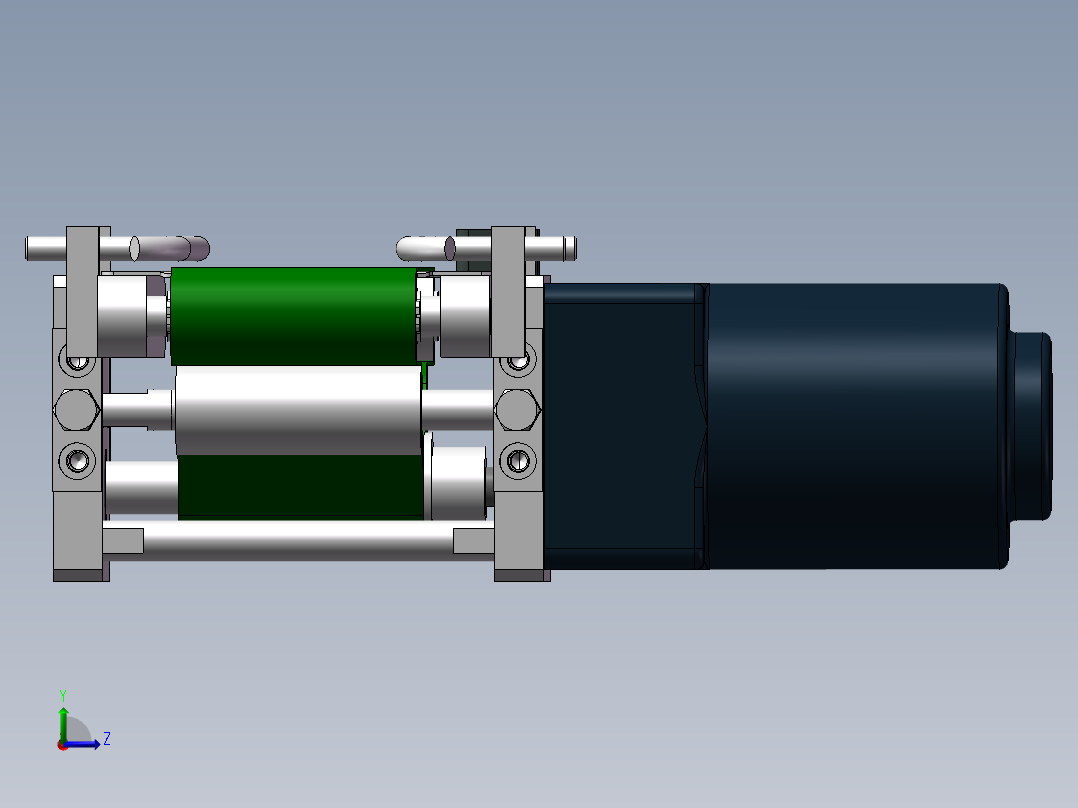 一台245mm小型输送机左视图