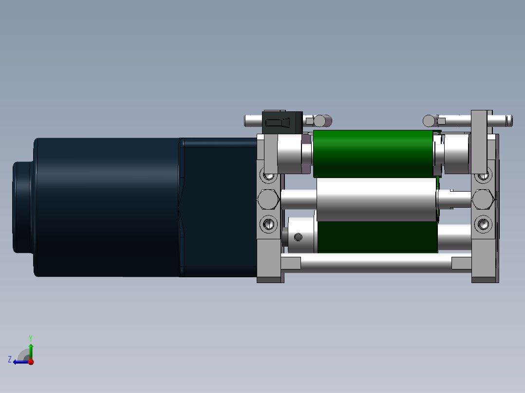 一台245mm小型输送机右视图