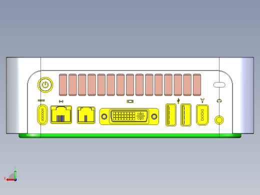 苹果Apple mac mini g4模型3D图纸后视缩略图