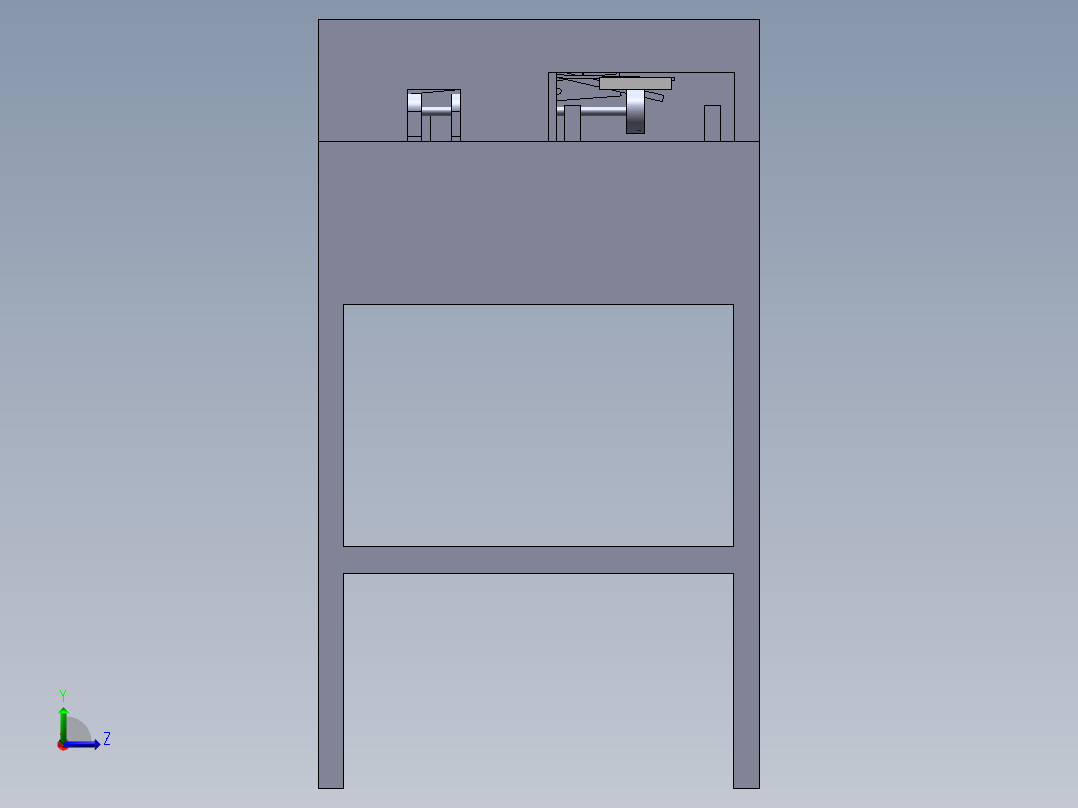虾皮自动切口机左视图