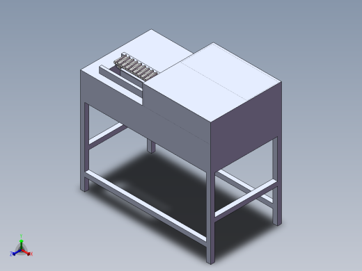 虾皮自动切口机正等轴测缩略图
