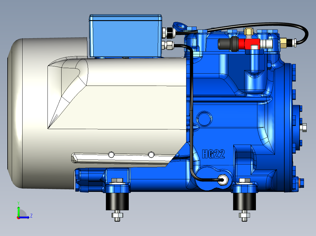 通用压缩机 --stp左视图