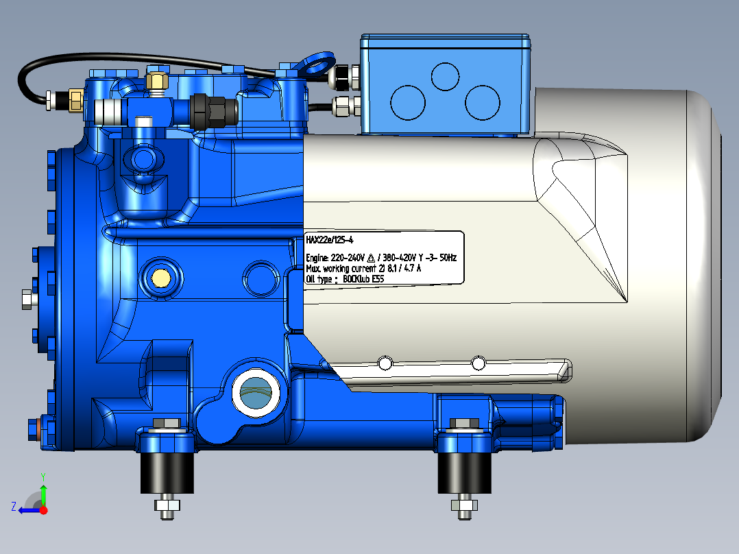 通用压缩机 --stp右视图