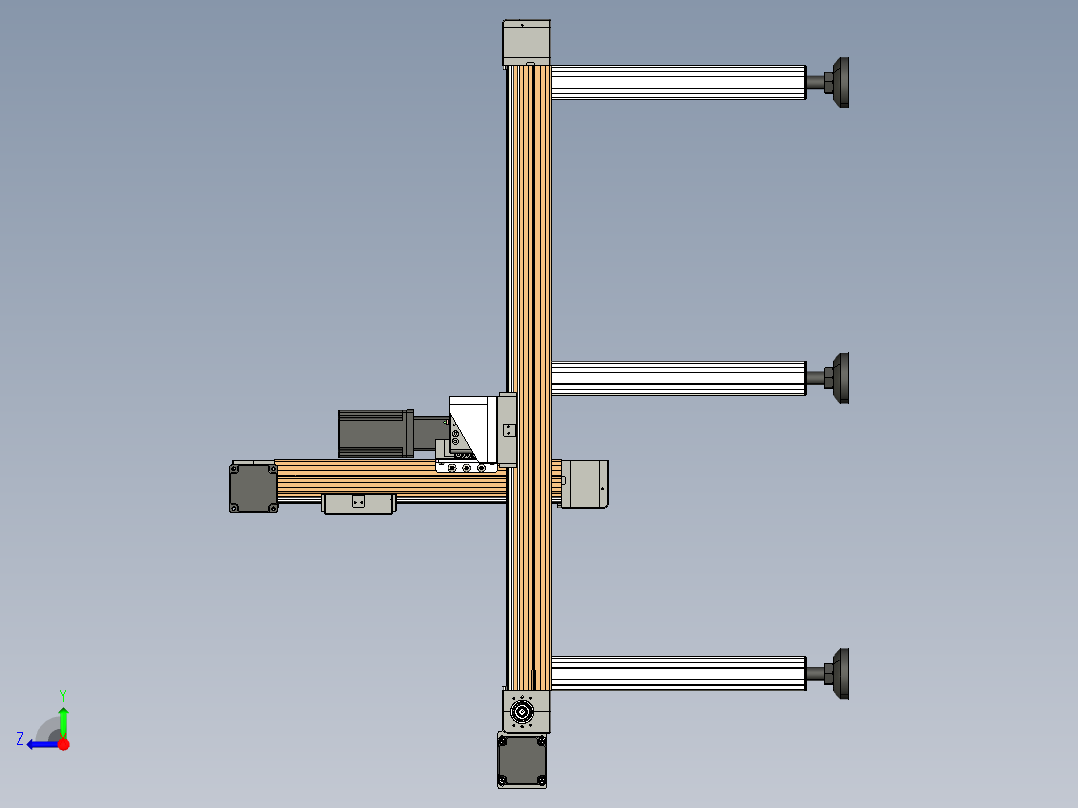 威洛博一般环境皮带-EB4+型材龙门三轴组合右视图