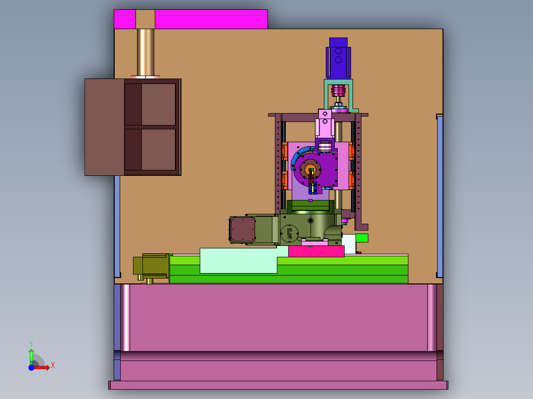 复杂型圆体刀具数控磨床前视图