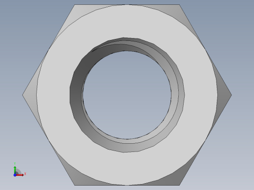 DIN 934 螺母-M8 Nut.SLDPRT前视缩略图