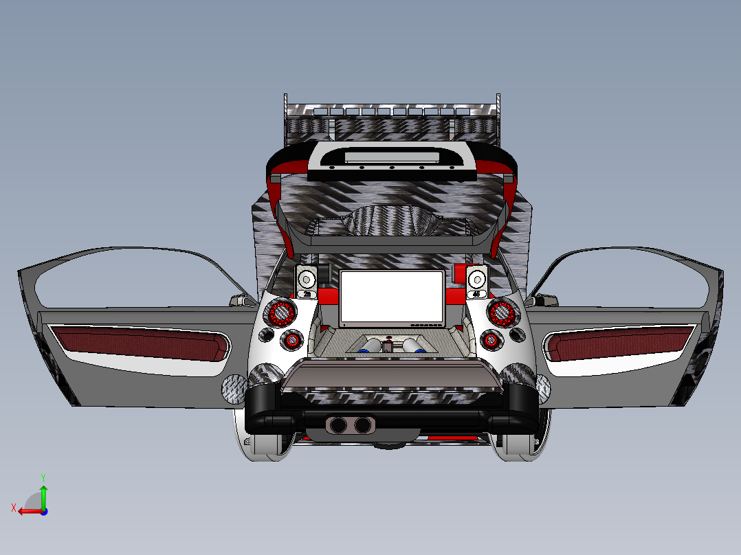 591改装汽车SW设计后视图