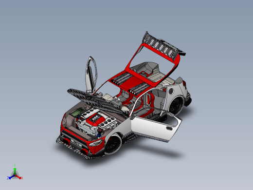 591改装汽车SW设计正等轴测缩略图