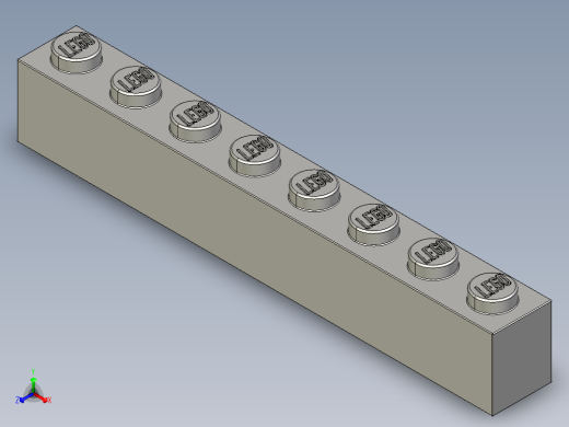 乐高套装 4421基本积木-4211392 - 3008 Medium Stone Grey Brick 1 x 8.STEP