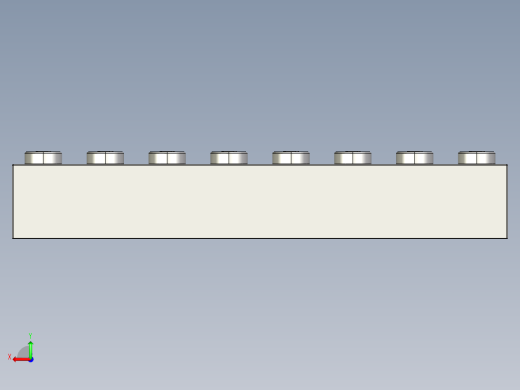 乐高套装 4421基本积木-4211392 - 3008 Medium Stone Grey Brick 1 x 8.STEP后视缩略图