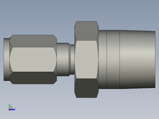 卡套式工业通用硬管接头4-8_fbu-s左视缩略图